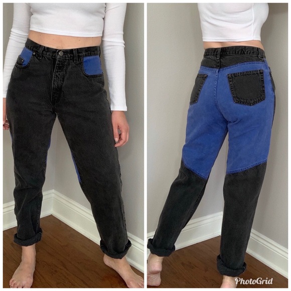 two tone jeans 90s